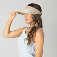 Load image into Gallery viewer, San Diego Hat Company Women's Mixed Braid Visor with Velcro Strap