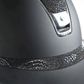 Load image into Gallery viewer, Samshield 2.0 Miss Shield Paint Matt Crystal Intarsia Top & Frontal Band Crystal Trim 5 Swarovski Crystals-Custom Helmet