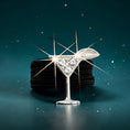 Load image into Gallery viewer, Sparkly Martini Crop Charm - Dubois Cheval Crop Charm