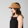 Load image into Gallery viewer, San Diego Hat Happy Day - Ultrabraid Visor with Straw Fringe Band