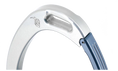 Load image into Gallery viewer, Tech Stirrups Venice Sloped EVO Silver with Clear Swarovski Crystals