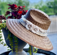 Load image into Gallery viewer, Island Girl Hats-Double Rose (Ivory)