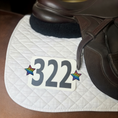 Load image into Gallery viewer, Rainbow Cheetah Number Pin Charms by Dubois Cheval