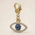 Load image into Gallery viewer, Sparkly Evil Eye Braid Charm by Dubois Cheval