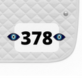 Load image into Gallery viewer, Evil Eye Number Pin Charms by Dubois Cheval