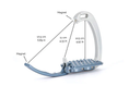 Load image into Gallery viewer, Tech Stirrups Venice Sloped EVO Silver with Clear Swarovski Crystals