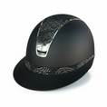 Load image into Gallery viewer, Samshield 2.0 Miss Shield Paint Matt Crystal Intarsia Top & Frontal Band Crystal Trim 5 Swarovski Crystals-Custom Helmet