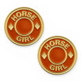 Load image into Gallery viewer, Horse Girl Number Pin Charms by Dubois Cheval