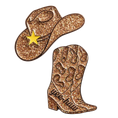 Load image into Gallery viewer, Cowgirl Number Pin Charms by Dubois Cheval