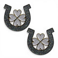 Load image into Gallery viewer, Horseshoe Clover Number Pin Charms by Dubois Cheval