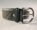 Load image into Gallery viewer, The Tailored Sportsman Quilted C Leather Belt