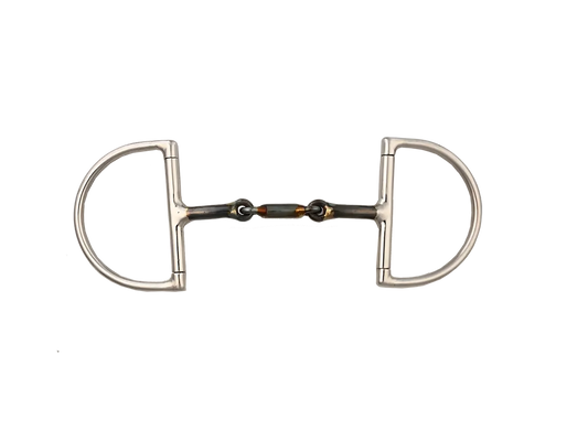 Alorian Custom Magic Bit Dee Ring Sweet Iron Snaffle With Soft Center Mouth Piece