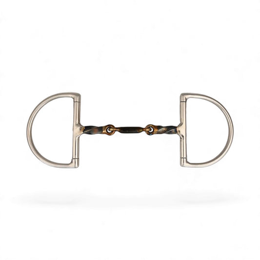 Alorian Custom Magic Bit Dee Ring Sweet Iron Twisted Snaffle With Soft Center Mouth Piece