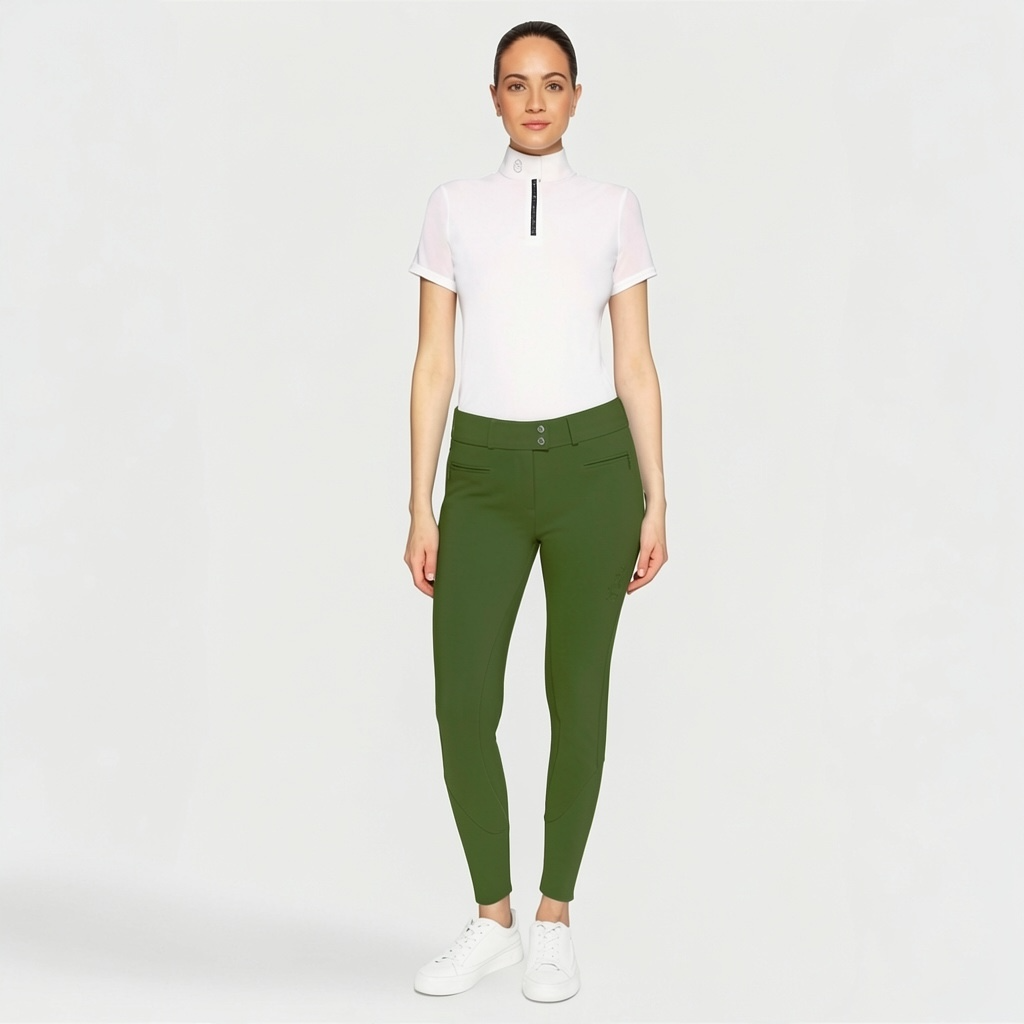 Samshield® Women's Capucine Crystal Ferna High Waisted Knee Grip Show Breeches SS26