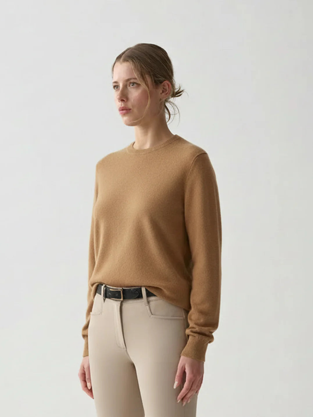 STRUCK Women's Cashmere Blend Crewneck Sweater