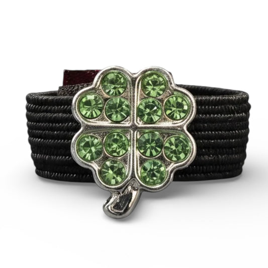 Sparkly Lucky Clover - Dubois Cheval Crop Charm