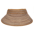 Load image into Gallery viewer, San Diego Hat Company Women's Mixed Braid Visor with Velcro Strap
