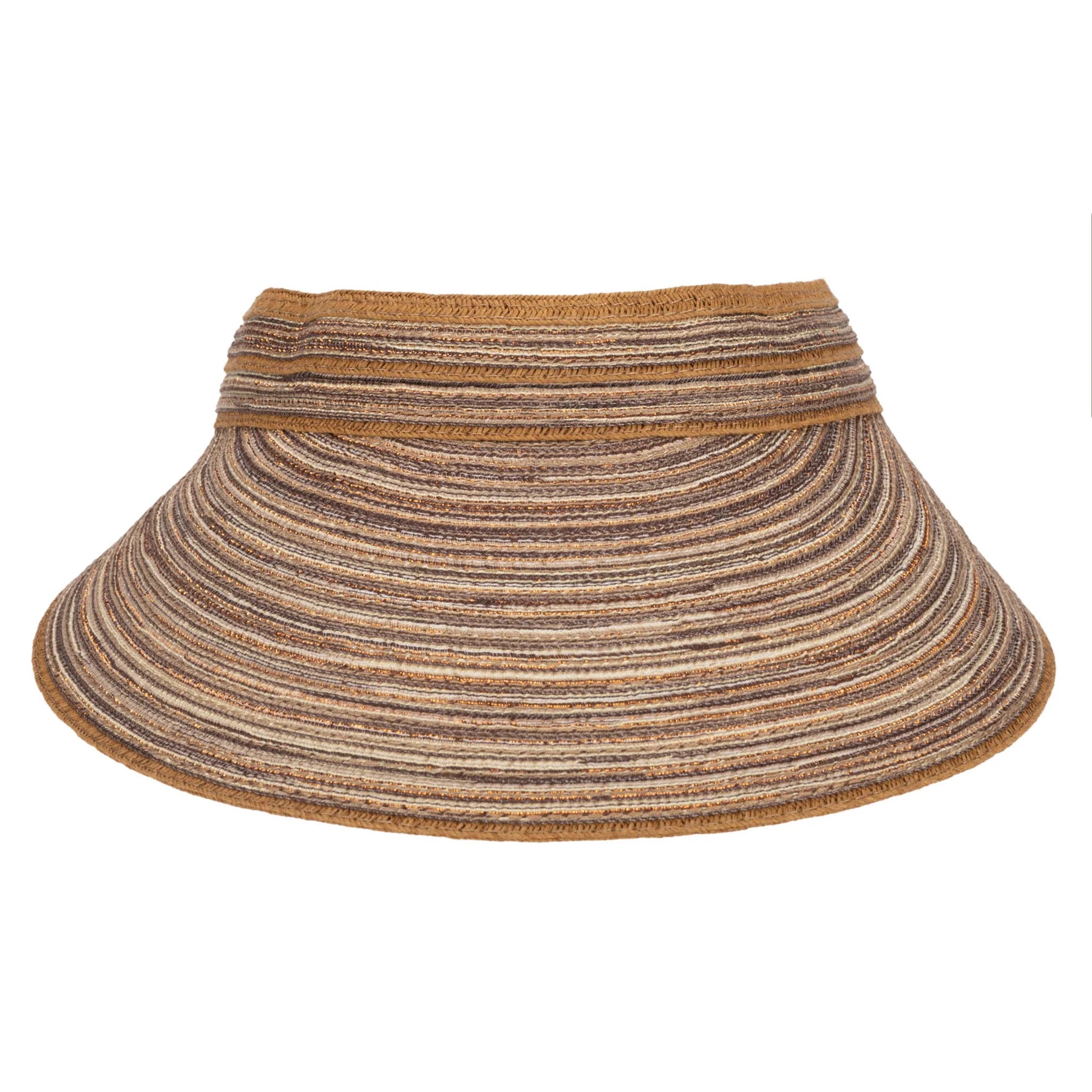 San Diego Hat Company Women's Mixed Braid Visor with Velcro Strap