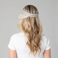 Load image into Gallery viewer, San Diego Hat Company Women's Mixed Braid Visor with Velcro Strap

