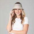 Load image into Gallery viewer, San Diego Hat Company Women's Mixed Braid Visor with Velcro Strap
