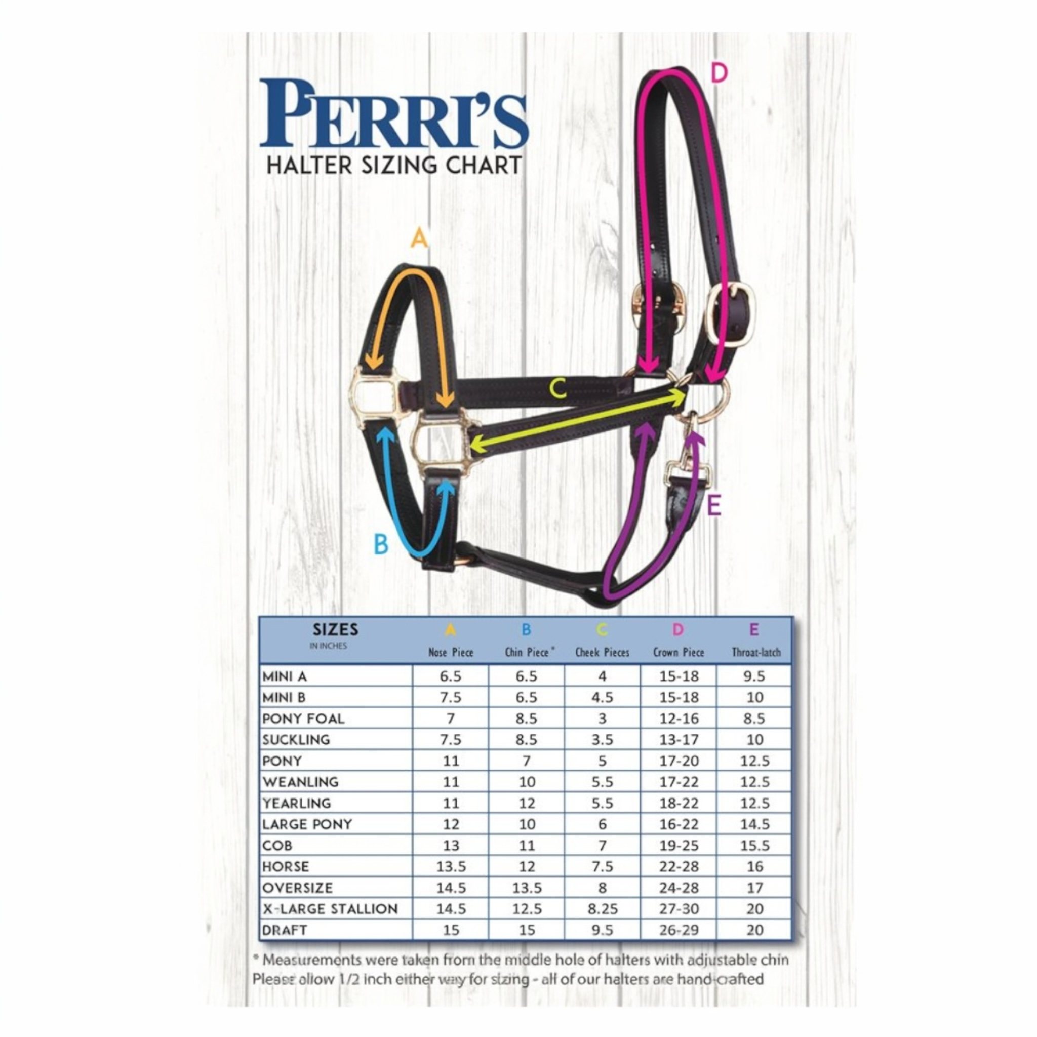 Perri's Havana Professional Show Halter 1"