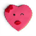 Load image into Gallery viewer, Sassy Heart – Sprinkles & Sparkles Single Sugar Cookie for Humans
