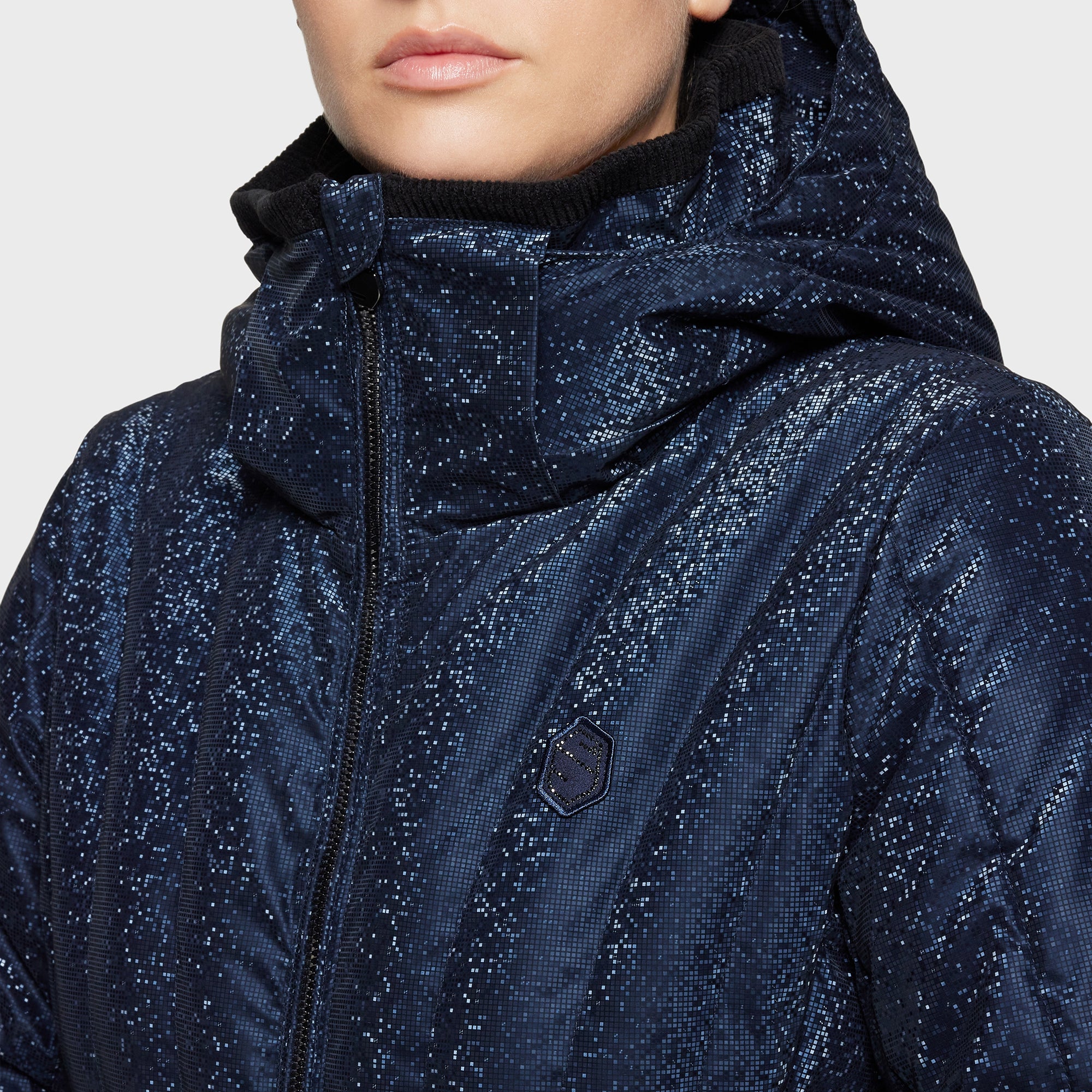 Samshield® Women's Courchevel Ice Print Puffer – Reflective, Warm FW25