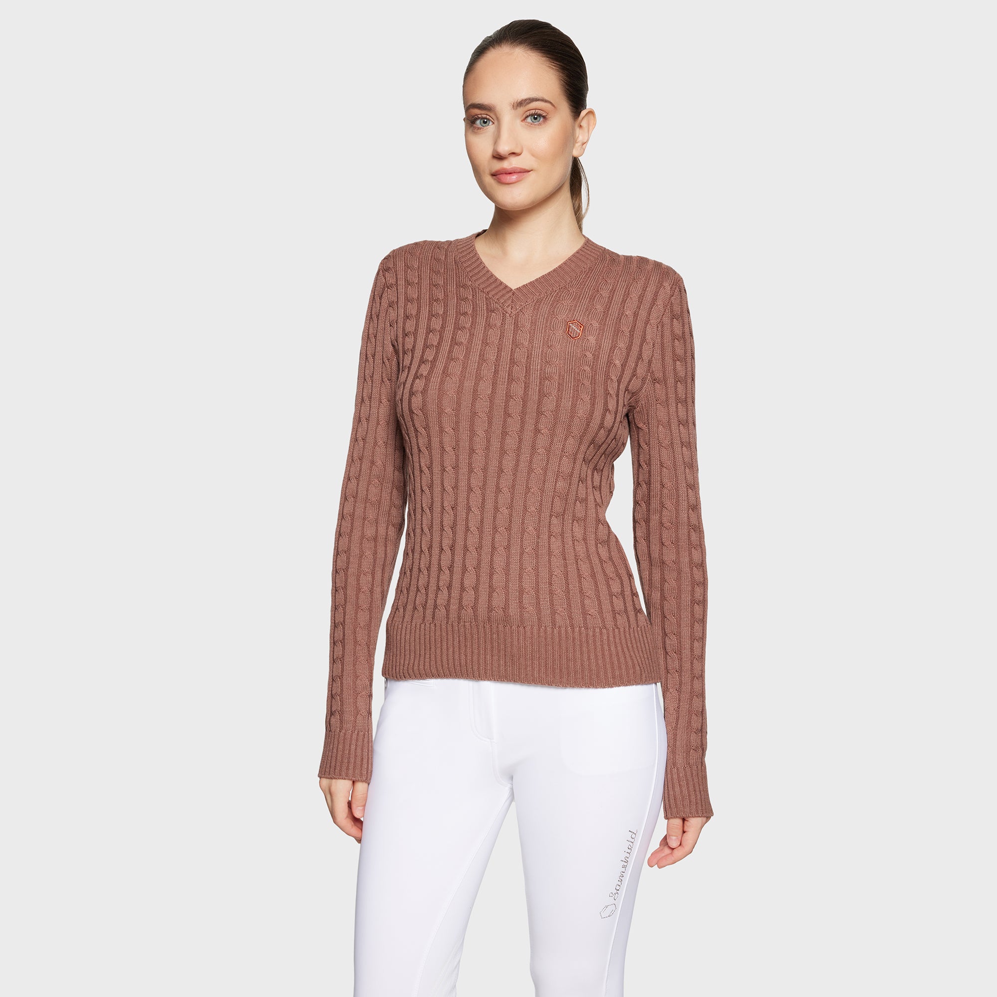 Samshield® Ladies Lisa Twisted Pull Over Sweater FW25 - Cable Knit, Elegant FW25