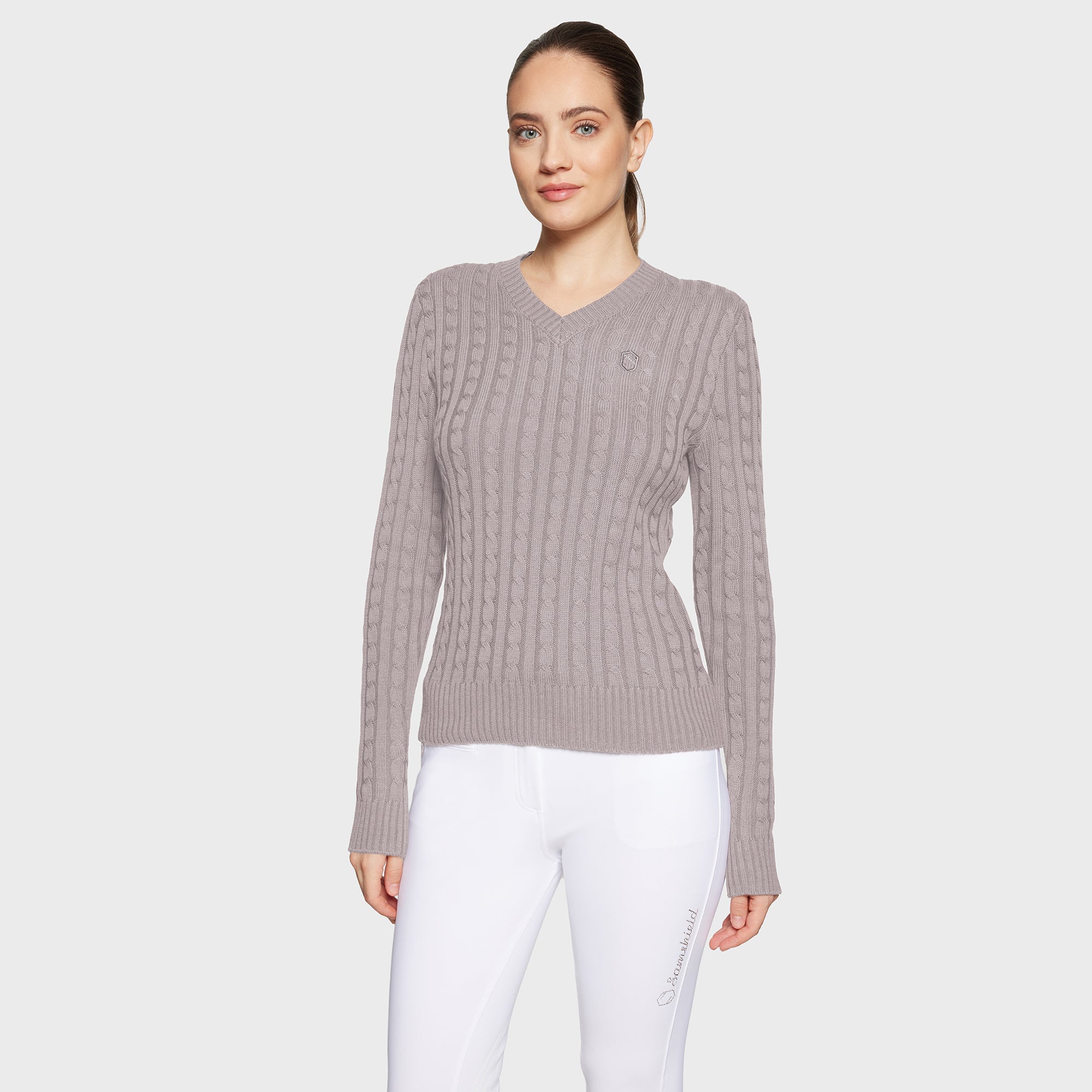 Samshield® Ladies Lisa Twisted Pull Over Sweater FW25 - Cable Knit, Elegant FW25