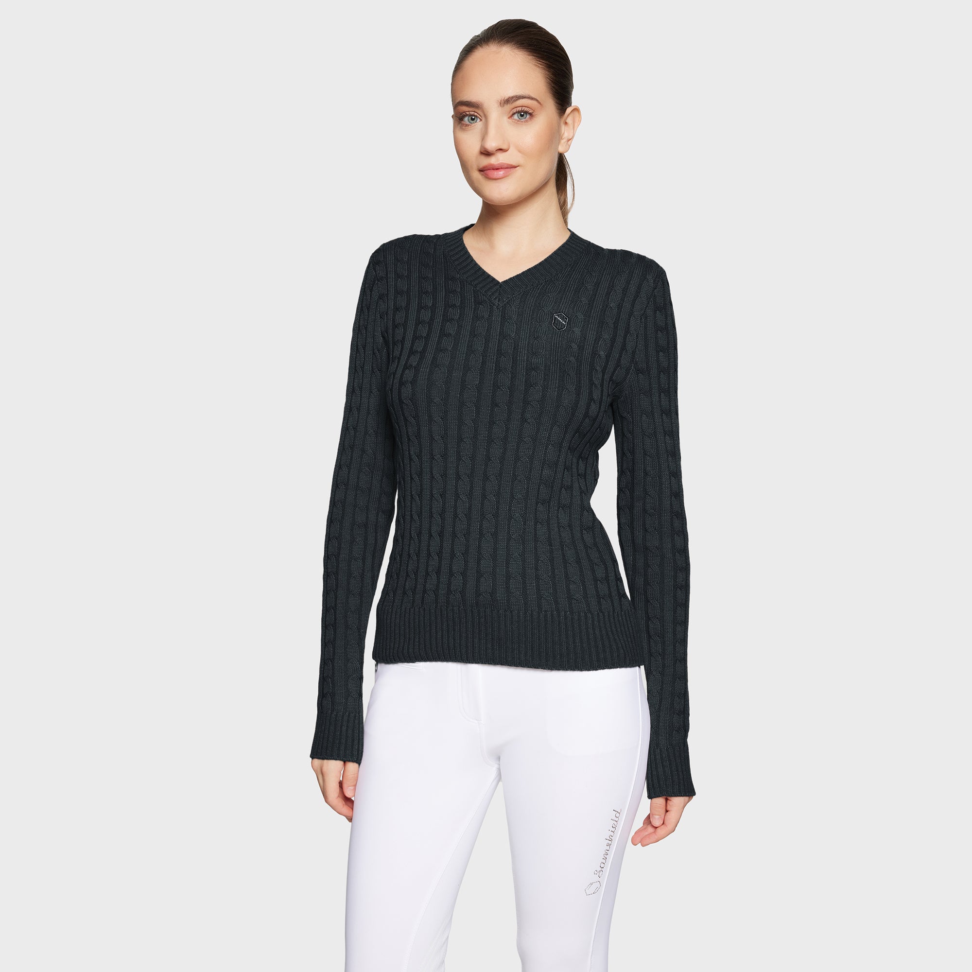 Samshield® Ladies Lisa Twisted Pull Over Sweater FW25 - Cable Knit, Elegant FW25