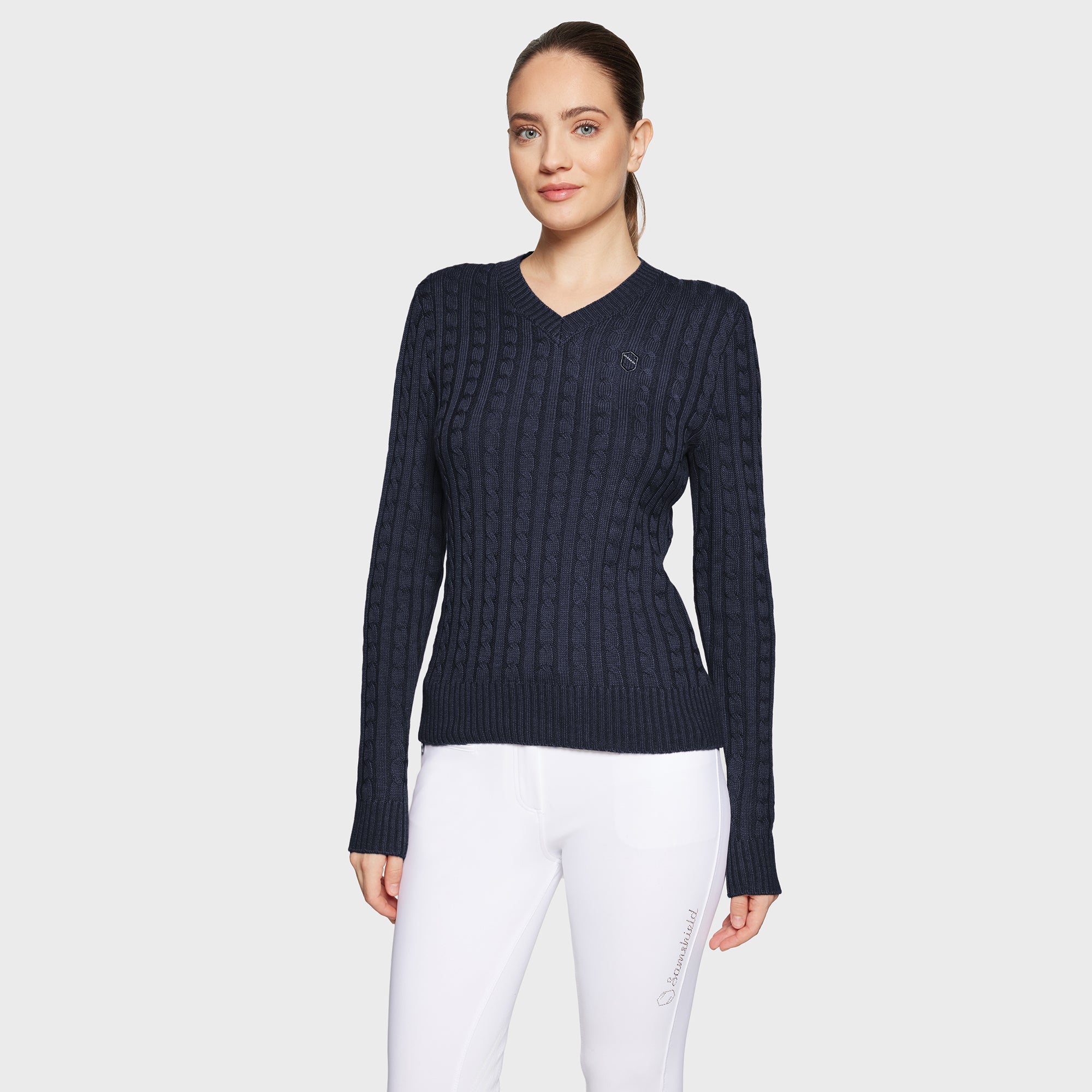 Samshield® Ladies Lisa Twisted Pull Over Sweater FW25 - Cable Knit, Elegant FW25