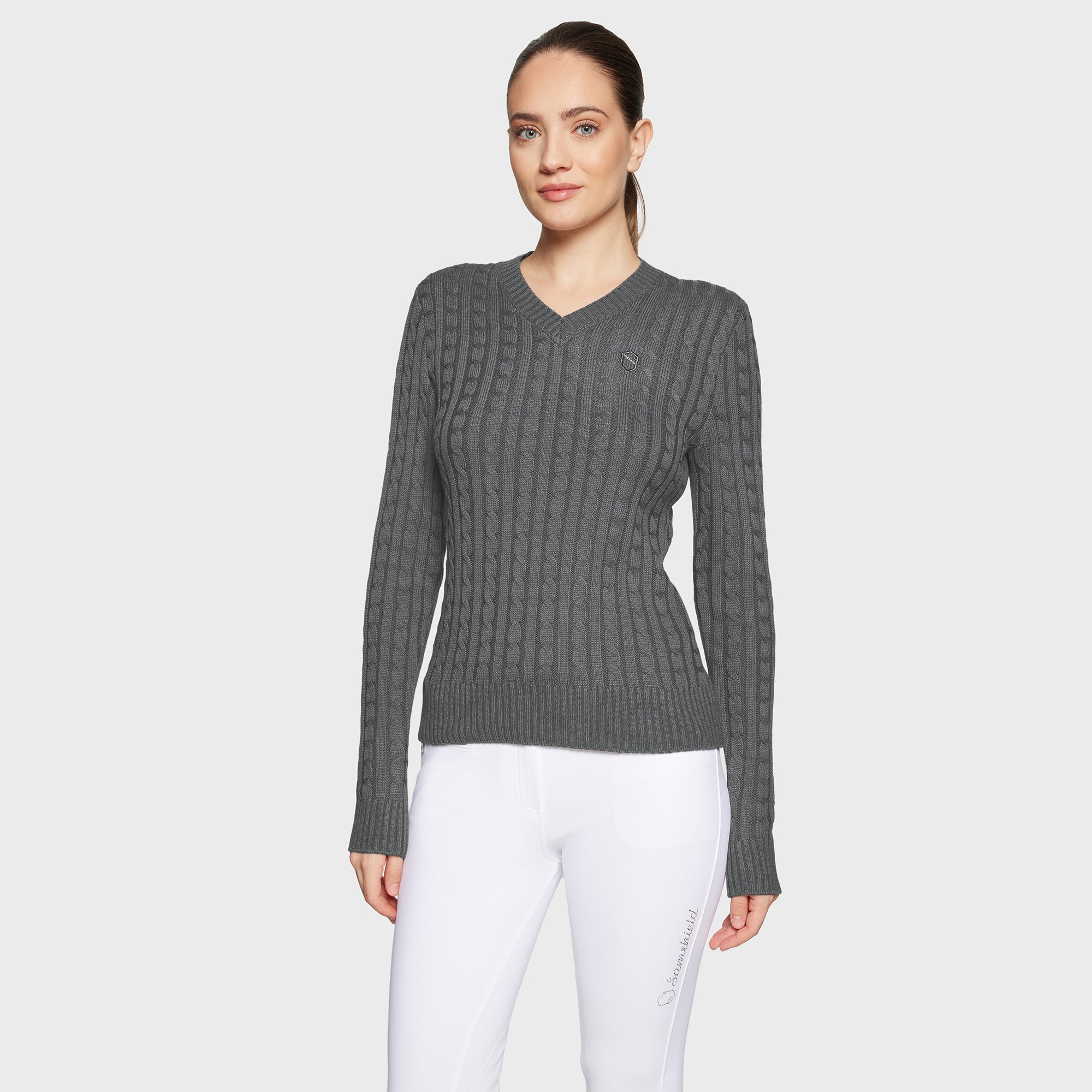 Samshield® Ladies Lisa Twisted Pull Over Sweater FW25 - Cable Knit, Elegant FW25