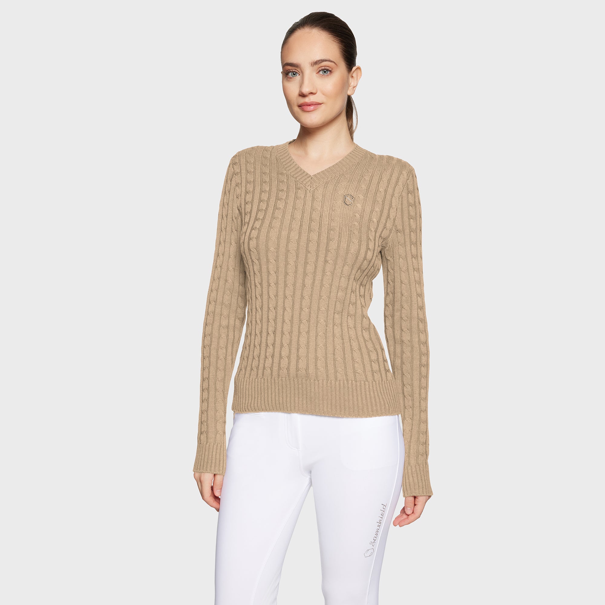 Samshield® Ladies Lisa Twisted Pull Over Sweater FW25 - Cable Knit, Elegant FW25