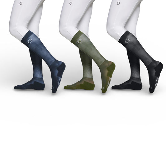 Samshield® Unisex Riding Socks Balzane Blazon Trio SS26 - Pack of Three Riding Socks