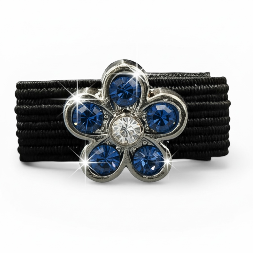 Spakly Blue Flower - Dubois Cheval Crop Charm