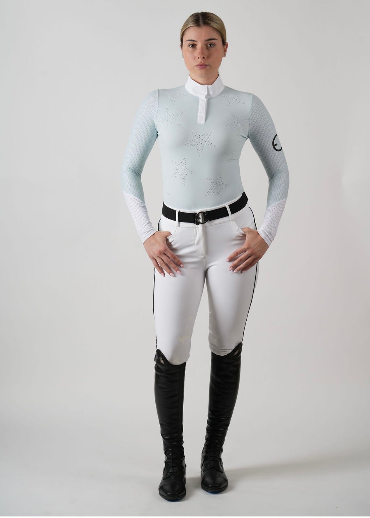 Equestrian Club Star Long Sleeve Riding Shirt