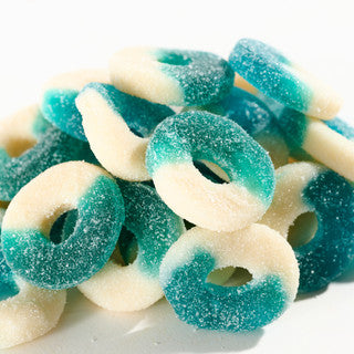 Howe Gummy Rings Blue Raspberry Rings 5 oz. Bag