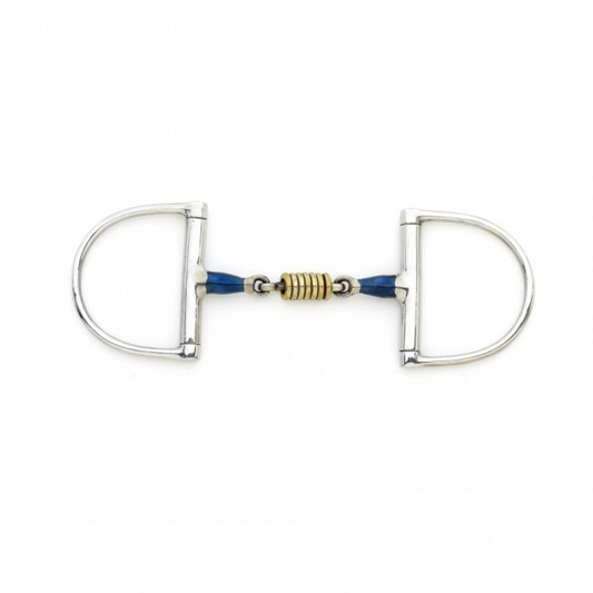 Centaur Blue Steel King Dee Double Jointed Mouth w/ Loose Brass Roller Disks