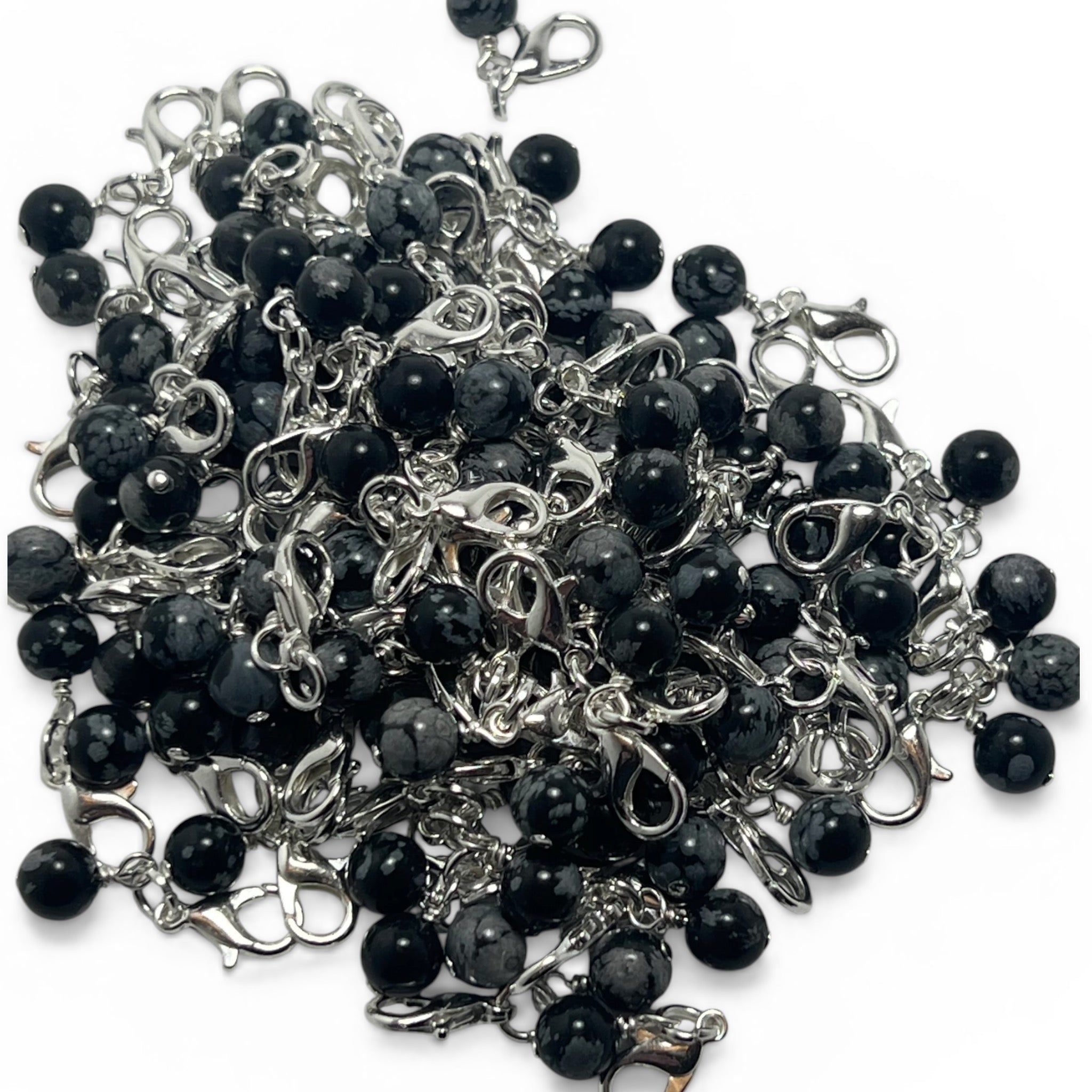 Snowflake Obsidian Protection Charm by Dubois Cheval