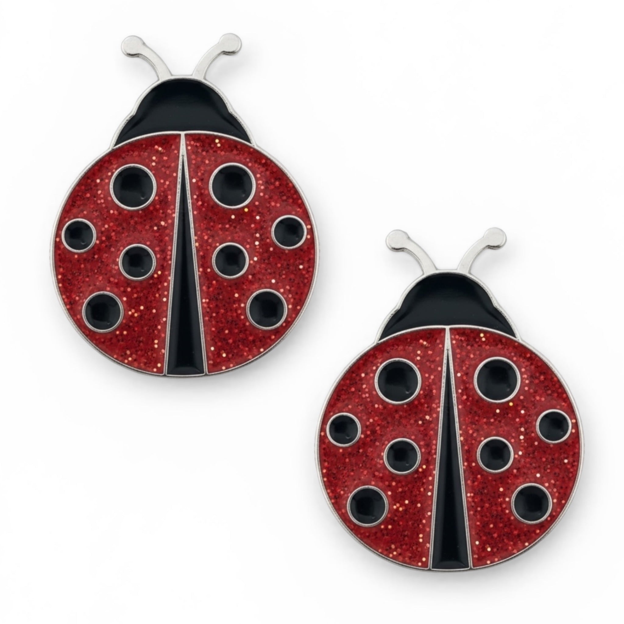 Ladybug Number Pin Charms by Dubois Cheval