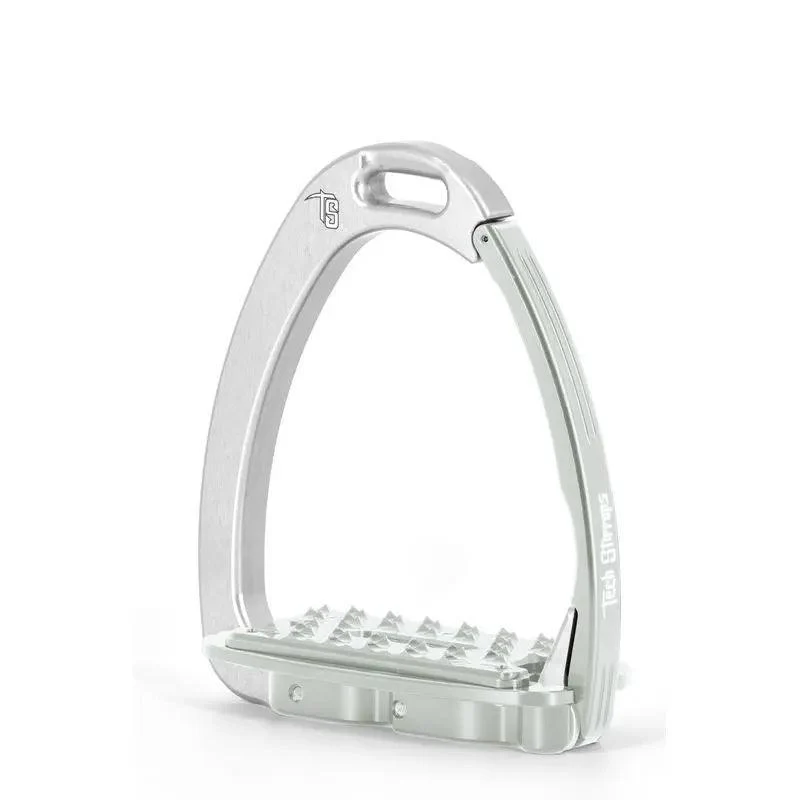 Tech Stirrups Venice Sloped EVO Silver with Clear Swarovski Crystals