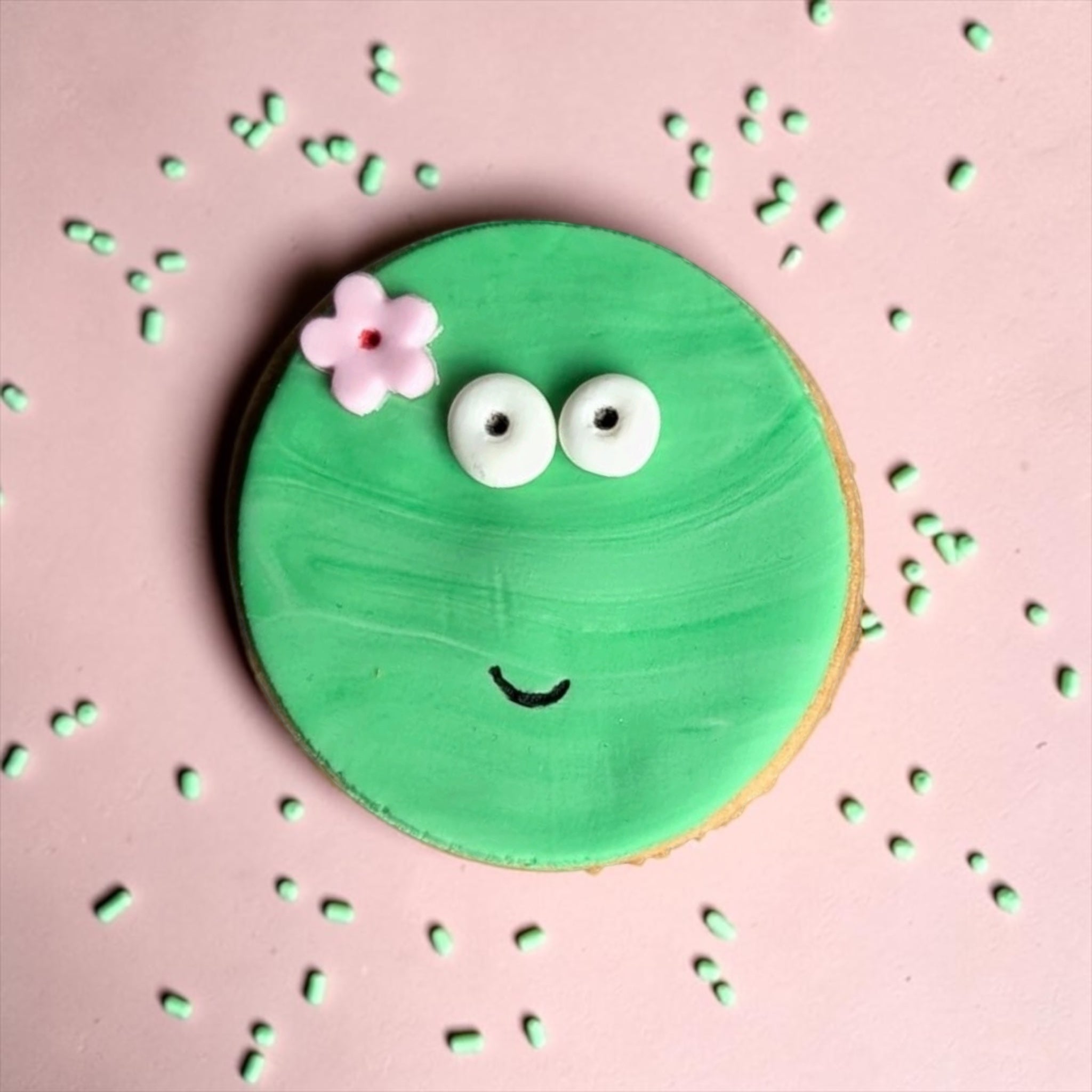 Happy Frog – Sprinkles & Sparkles Single Sugar Cookie for Humans