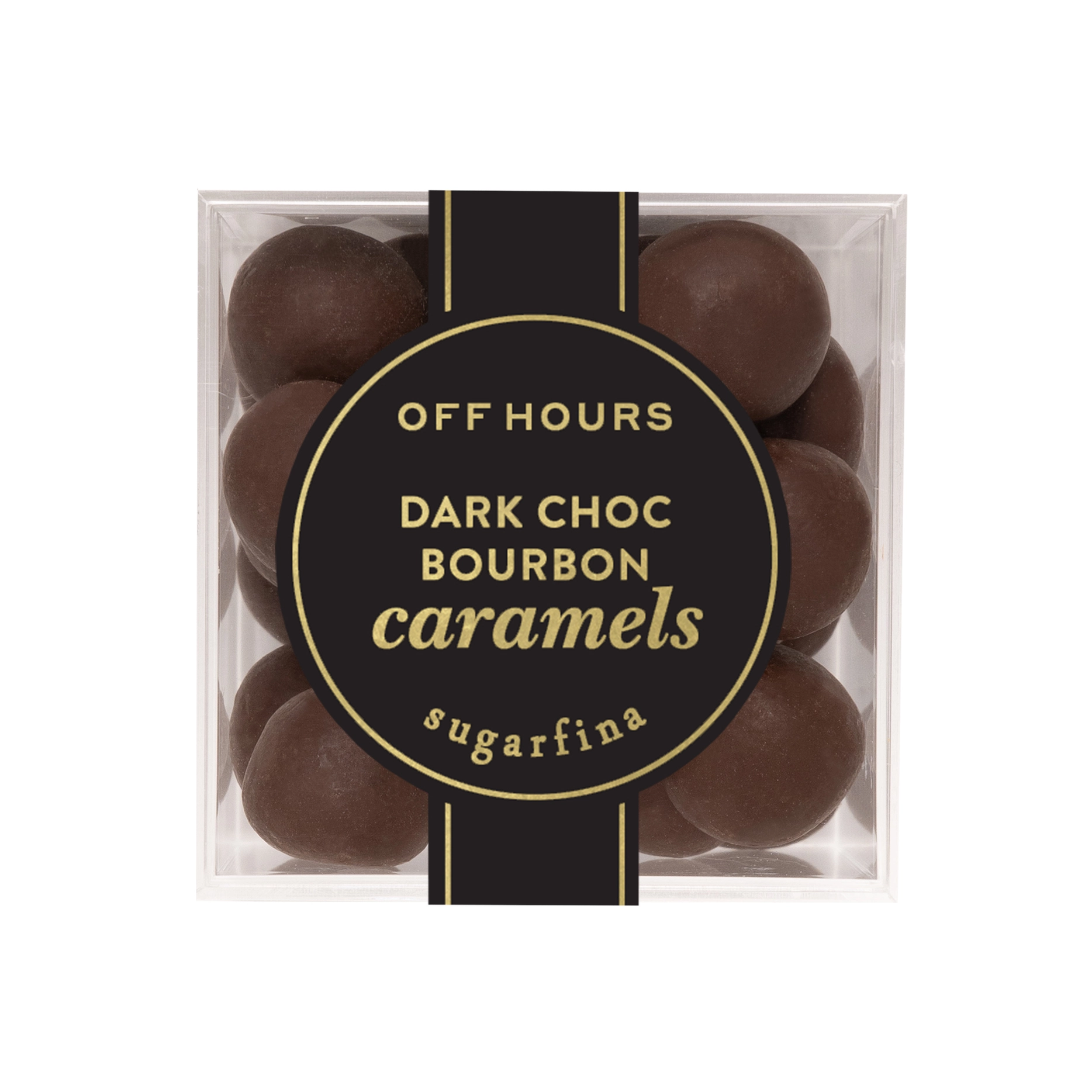 Sugarfina Dark Chocolate Bourbon Caramels - Small Off Hours Cube