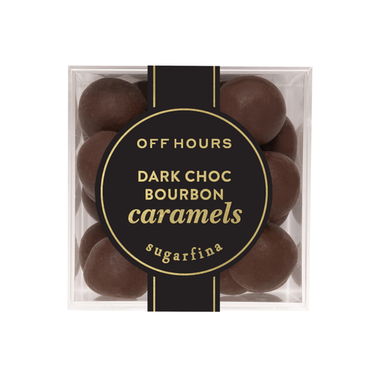 Sugarfina Dark Chocolate Bourbon Caramels - Small Off Hours Cube