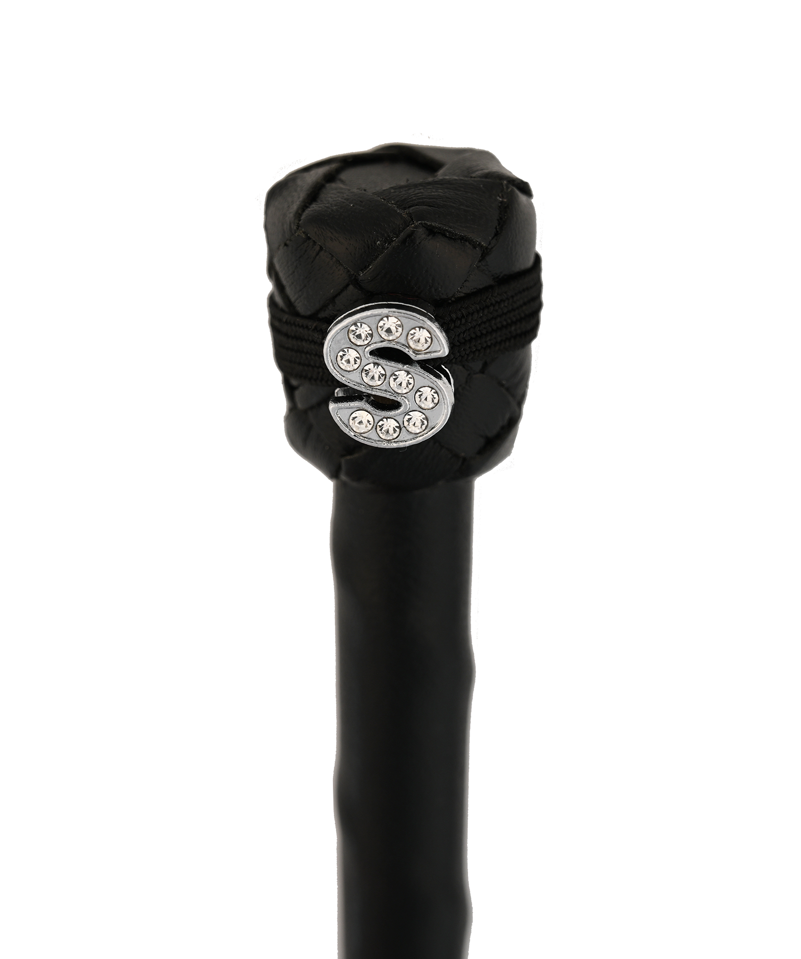 Dubois Cheval Crop Charm - Pave Crystal Silver Letter