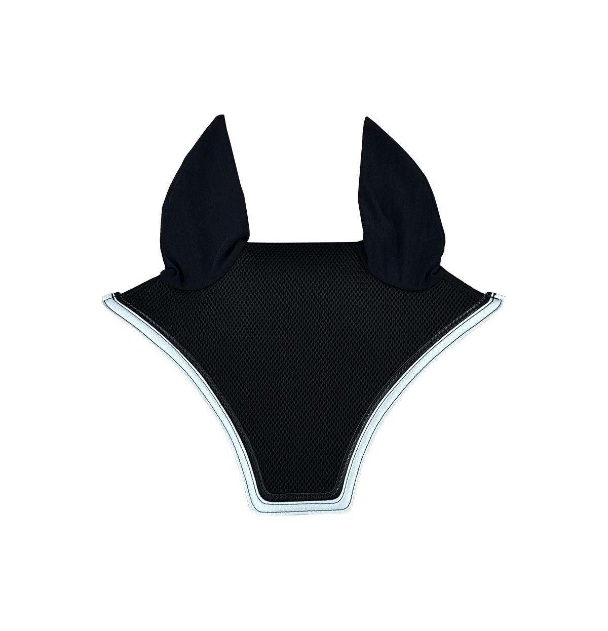 EquiFitl® Custom Ear Bonnet - Double Trim-Silver