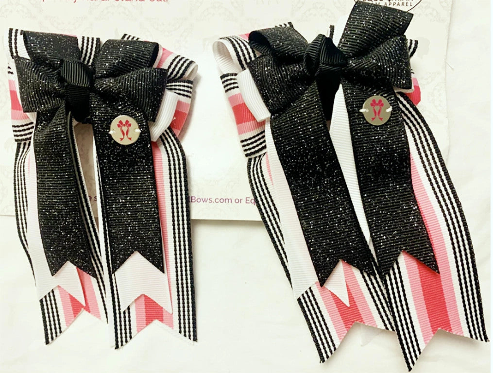 Pony Tail Bows Pretty in Pink