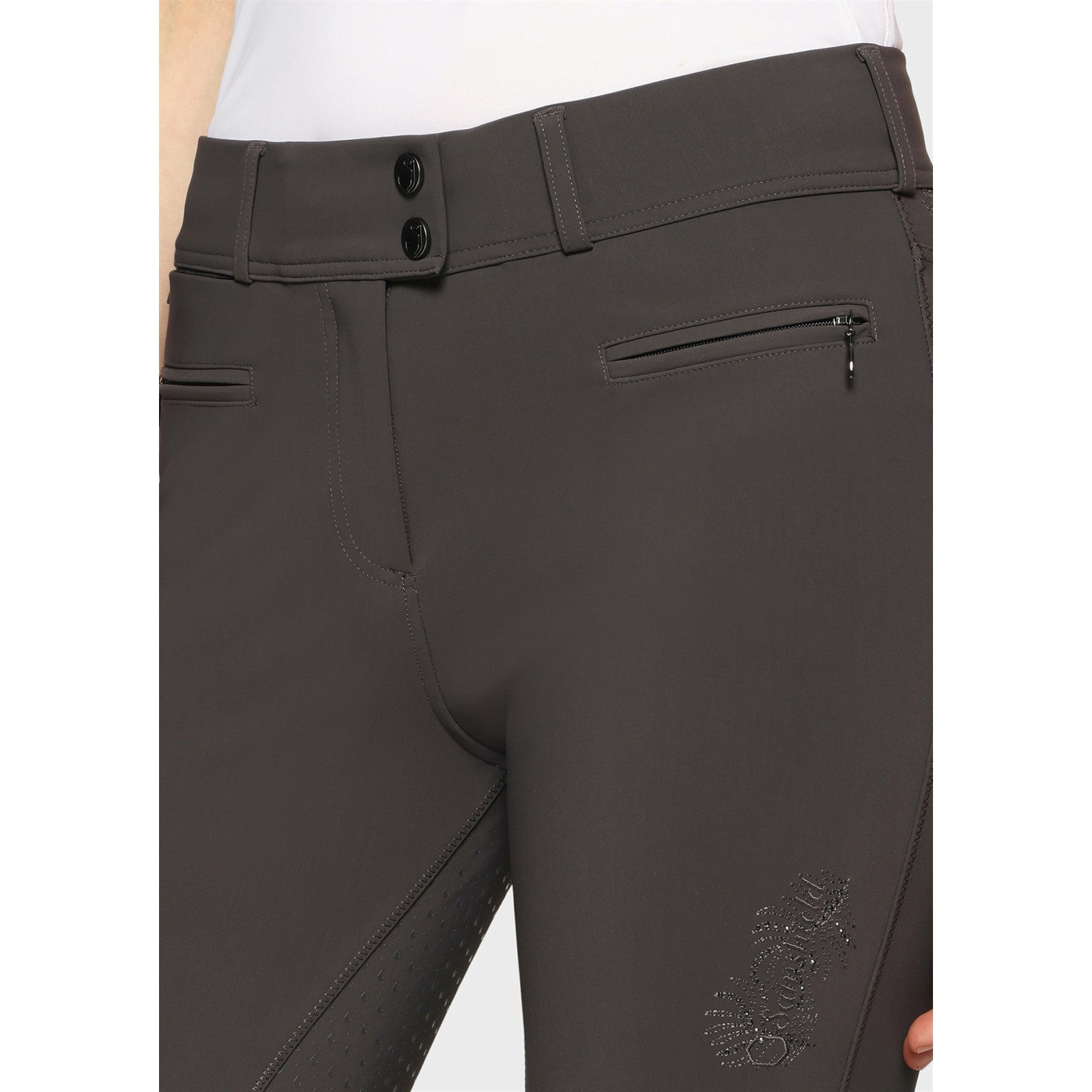 Samshield® Women's Capucine Crystal Ferna High Waisted Knee Grip Show Breeches SS26