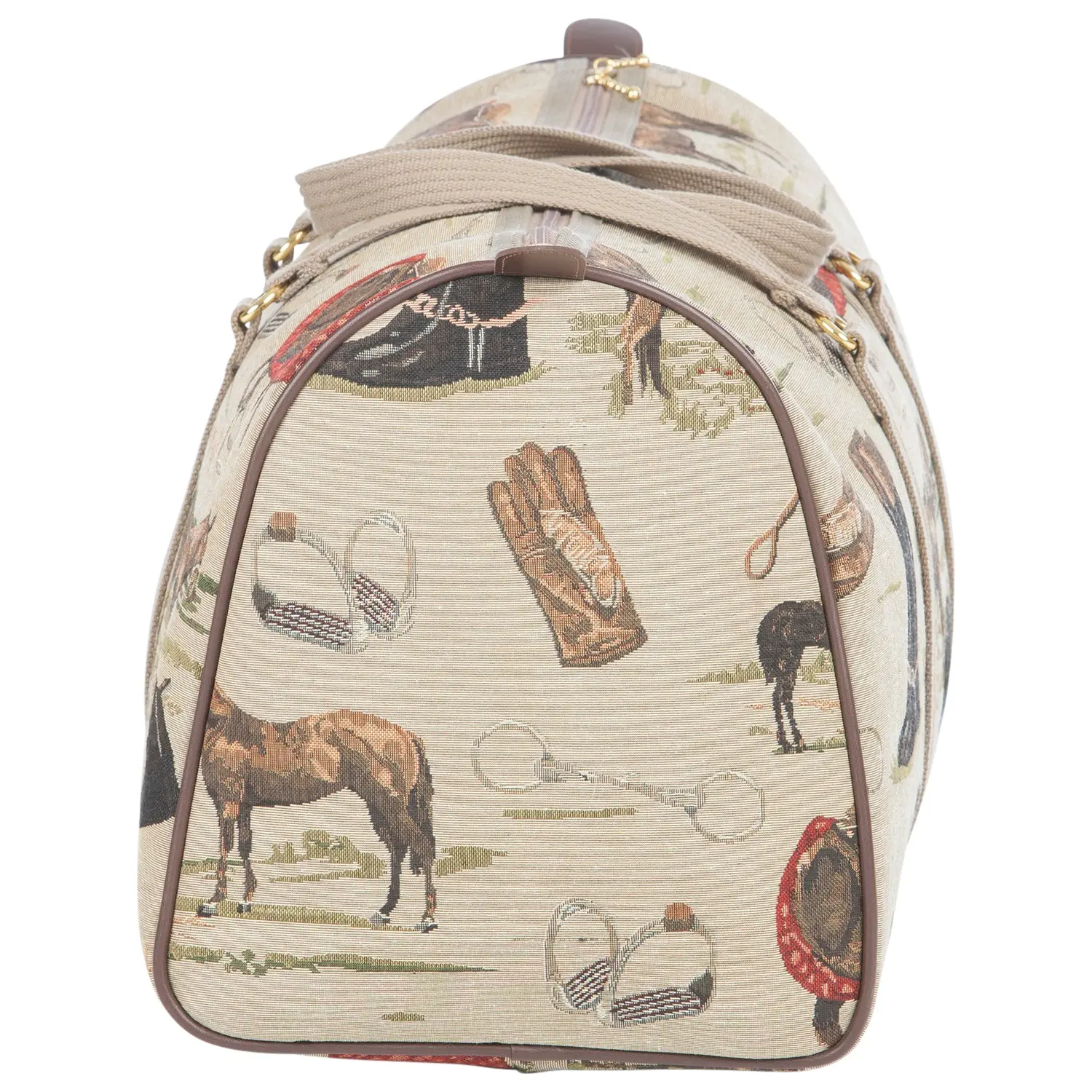 Huntley Equestrian Tapestry Duffle Bag-English Design