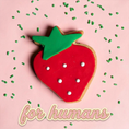Load image into Gallery viewer, Strawberry - Sprinkles and Sparkles Single Sugar Cookie for Humans
